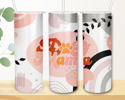 Dog Mama Tumbler Design, Boho Mama 20oz Tumbler Template, Boho Tumbler Png, Dog Lover Tumbler Png, Mother's Day Sublimation Design, Instant Donwload Sublimation sassyprint 