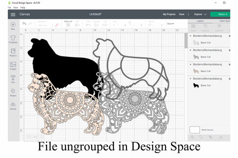 Dog Mandala SVG Bundle Volume 4 Shih Tzu, German Shepherd, Border Collie, Pomeranian, Dachshund SVG Digital Honeybee 