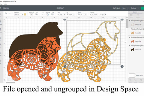 Dog Mandala SVG Layered Mandala Bundle 3 - 5 Dog Breeds SVG Digital Honeybee 