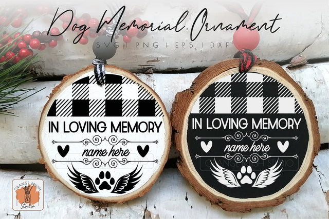 Dog Memorial Christmas Ornament SVG In Loving Memory Of Dog SVG OrangeBrushStudio 