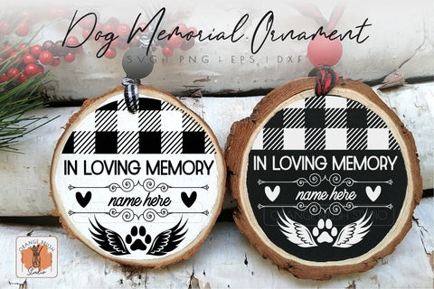 Dog Memorial Christmas Ornament SVG In Loving Memory Of Dog SVG OrangeBrushStudio 