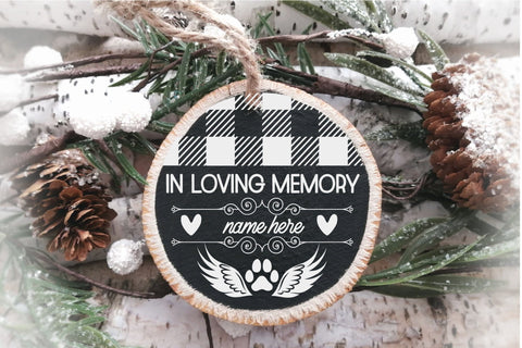 Dog Memorial Christmas Ornament SVG In Loving Memory Of Dog SVG OrangeBrushStudio 