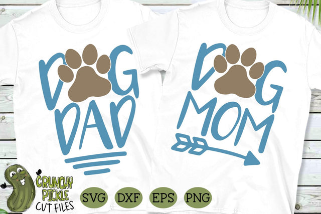 Dog Mom and Dog Dad SVG SVG Crunchy Pickle 