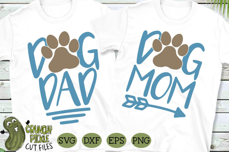 Dog Mom and Dog Dad SVG SVG Crunchy Pickle 