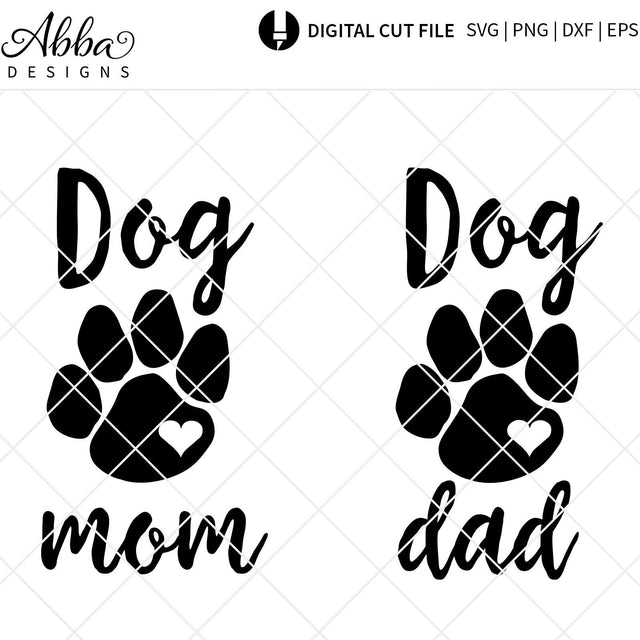 Dog Mom | Dog Dad SVG Abba Designs