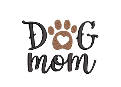 Dog Mom Embroidery Design, 3 sizes, Instant Download Embroidery/Applique DESIGNS Nino Nadaraia 