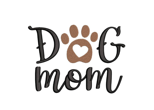 Dog Mom Embroidery Design, 3 sizes, Instant Download Embroidery/Applique DESIGNS Nino Nadaraia 