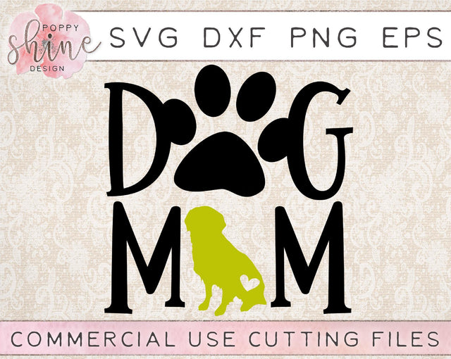Dog Mom Golden Retriever SVG Poppy Shine Design 