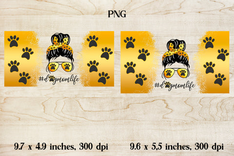 Dog mom libbey can glass | Dog mom life PNG Sublimation Svetana Studio 