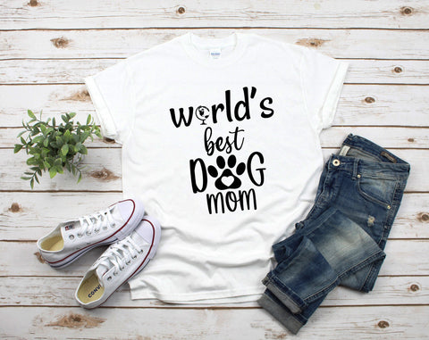 Dog Mom SVG Bundle - 5 Designs, World's Best Dog Mom SVG SVG HappyDesignStudio 