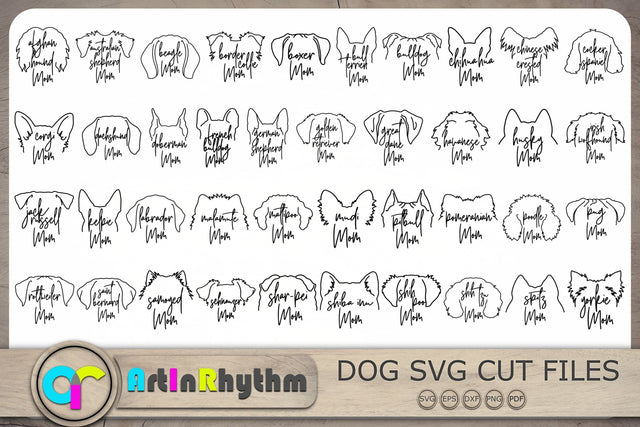 Dog Mom Svg Bundle, Dog Svg Bundle, Dogs Svg, Dog Ears Svg SVG Artinrhythm shop 