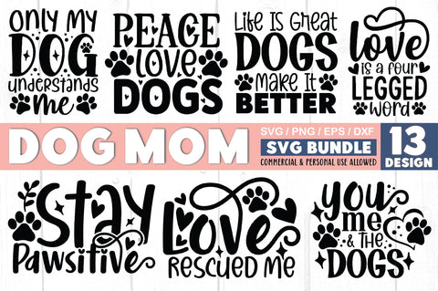 Dog Mom SVG Bundle SVG Ariyan 