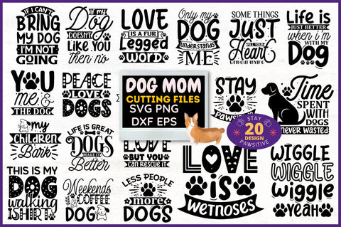 Dog Mom SVG Bundle SVG Designangry 