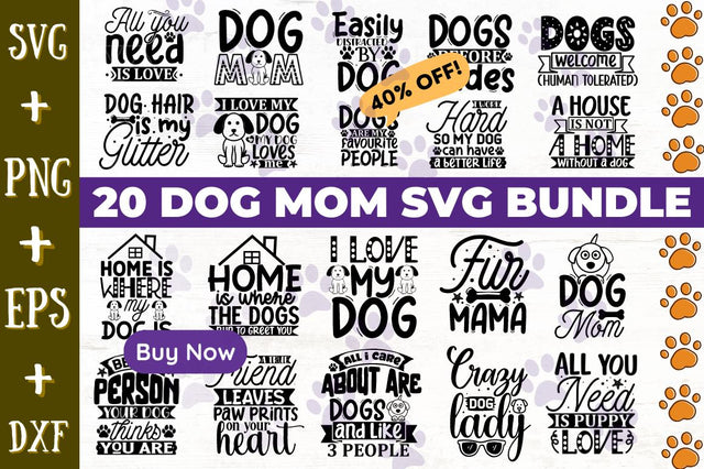 Dog Mom SVG Bundle SVG Designangry 