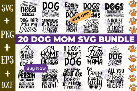 Dog Mom SVG Bundle SVG Designangry 