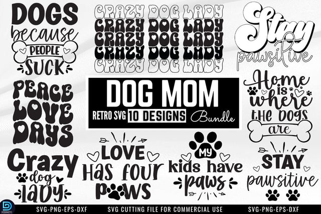 Dog Mom SVG Bundle SVG DESIGNISTIC 
