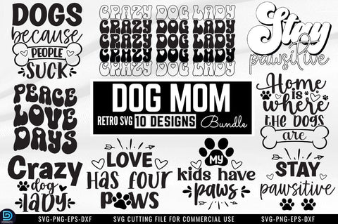 Dog Mom SVG Bundle SVG DESIGNISTIC 