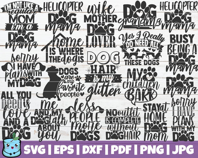 Dog Mom SVG Bundle SVG MintyMarshmallows 