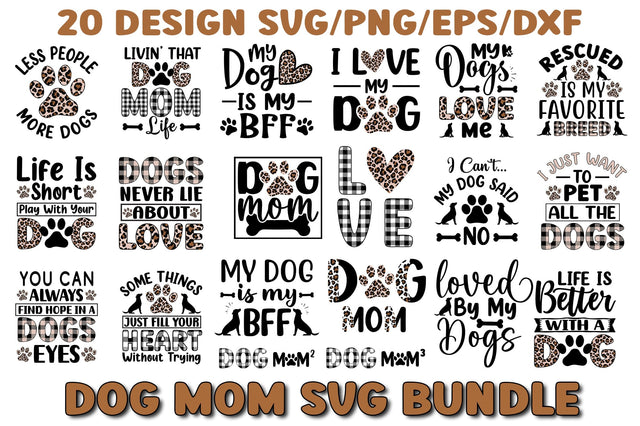 Dog Mom SVG Bundle SVG SH_Tee store 