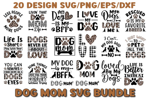 Dog Mom SVG Bundle SVG SH_Tee store 