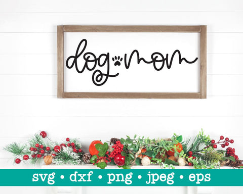 Dog mom svg, Clean dog mom svg, Dog lover svg, Dog cut file, SVG for Cricut Silhouette, Dog mom png, Dog mom dxf, Dog svg, Dog lover png SVG MAKStudion 