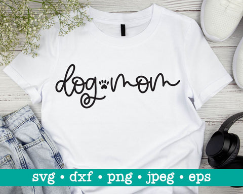 Dog mom svg, Clean dog mom svg, Dog lover svg, Dog cut file, SVG for Cricut Silhouette, Dog mom png, Dog mom dxf, Dog svg, Dog lover png SVG MAKStudion 