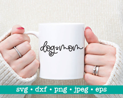 Dog mom svg, Clean dog mom svg, Dog lover svg, Dog cut file, SVG for Cricut Silhouette, Dog mom png, Dog mom dxf, Dog svg, Dog lover png SVG MAKStudion 