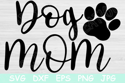 Dog Mom Svg, Dog Svg Files for Cricut. Pet Mom Svg for Silhouette. Mom Cut File Digital Design Download. Paw Print Instant Dxf, Eps, and Png SVG TiffsCraftyCreations 