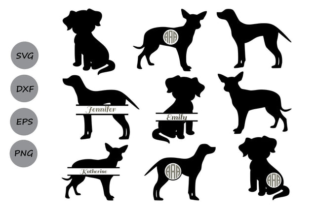 Dog Monogram| Dog SVG Cut Files SVG CosmosFineArt 