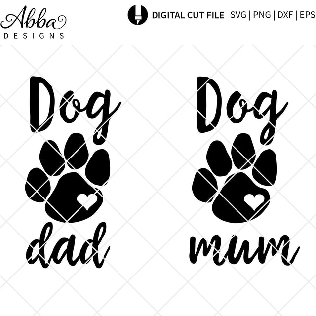 Dog Mum | Dog Dad SVG Abba Designs