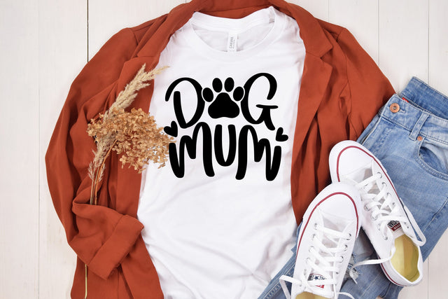 Dog Mum SVG SVG dapiyupi store 
