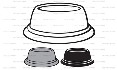 Dog or cat food bowl SVG TribaliumArtSF 