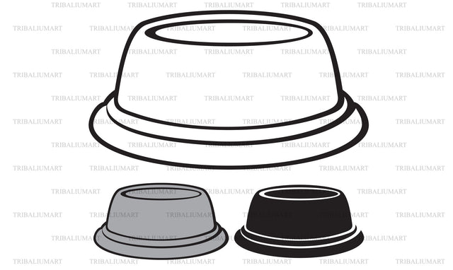 Dog or cat food bowl SVG TribaliumArtSF 