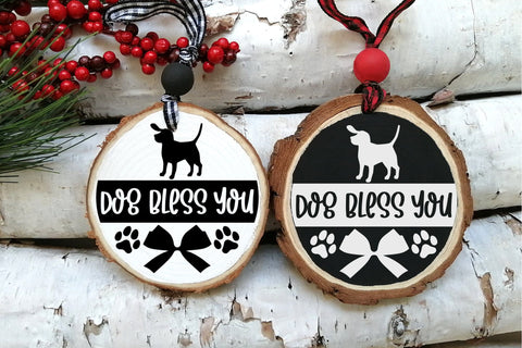 Dog Ornament SVG Christmas Round Ornament Funny Pet Quote SVG OrangeBrushStudio 
