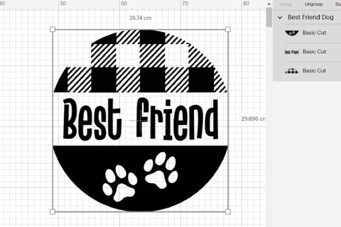 Dog Paw Christmas Ornament SVG Xmas Round Ornament File SVG OrangeBrushStudio 