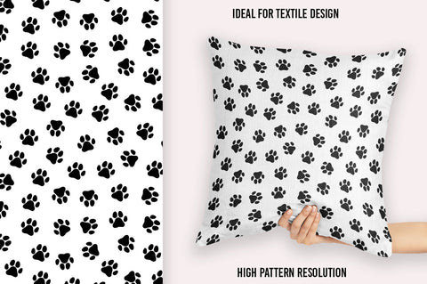 Dog paw print SVG | Dog digital paper SVG SVG Irina Ostapenko 