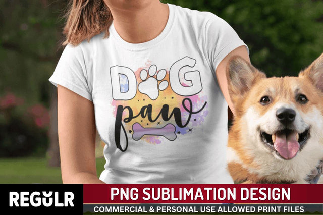 Dog paw Sublimation PNG, Dog Sublimation Design Sublimation Regulrcrative 