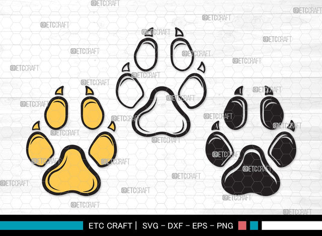 Dog Paw SVG | Pawprint Svg | Pet Paw Print Svg | Dog Love Svg | Animal Paw Svg | Dog Paw Clipart SVG ETC Craft 