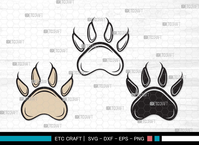 Dog Paw SVG | Pawprint Svg | Pet Paw Print Svg | Dog Love Svg | Animal Paw Svg | Dog Paw Clipart SVG ETC Craft 
