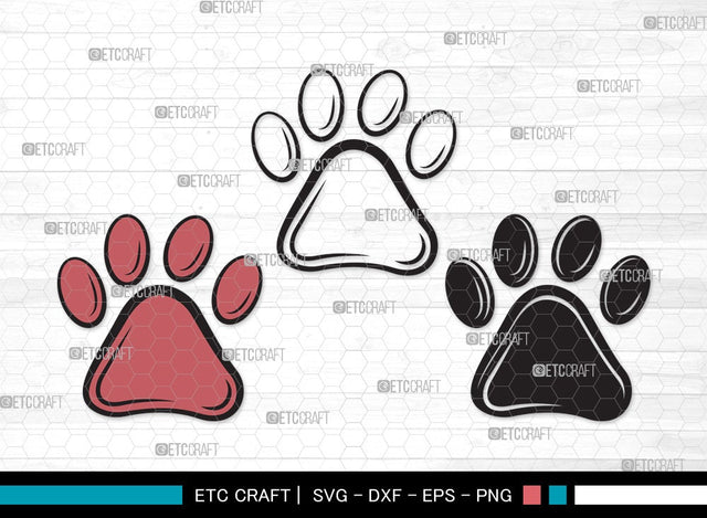 Dog Paw SVG | Pawprint Svg | Pet Paw Print Svg | Dog Love Svg | Animal Paw Svg | Dog Paw Clipart SVG ETC Craft 