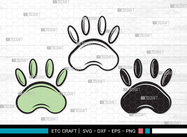Dog Paw SVG | Pawprint Svg | Pet Paw Print Svg | Dog Love Svg | Animal Paw Svg | Dog Paw Clipart SVG ETC Craft 