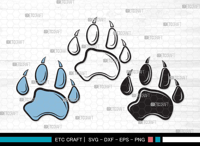 Dog Paw SVG | Pawprint Svg | Pet Paw Print Svg | Dog Love Svg | Animal Paw Svg | Dog Paw Clipart SVG ETC Craft 