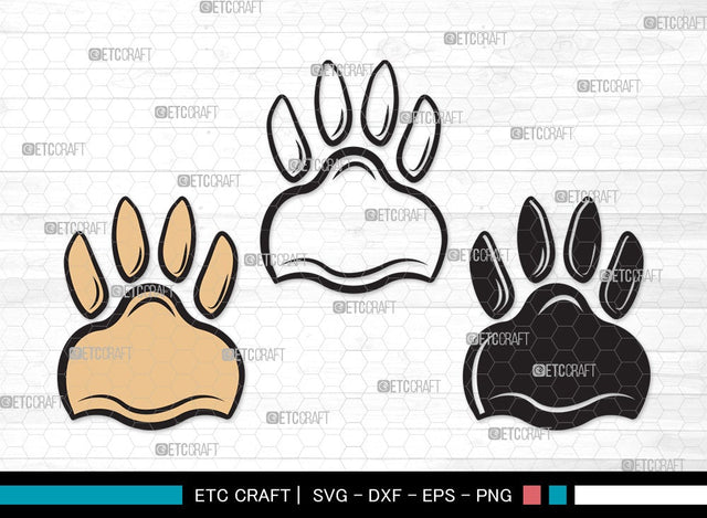 Dog Paw SVG | Pawprint Svg | Pet Paw Print Svg | Dog Love Svg | Animal Paw Svg | Dog Paw Clipart SVG ETC Craft 