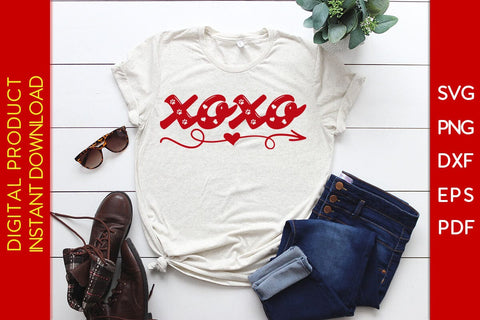 Dog Paw XOXO Love Valentine's Day SVG PNG EPS Cut File SVG Creativedesigntee 