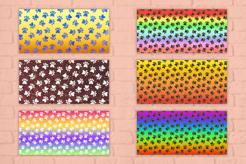 Dog paws mug sublimation design wrap 15 Oz Sublimation Svetana Studio 