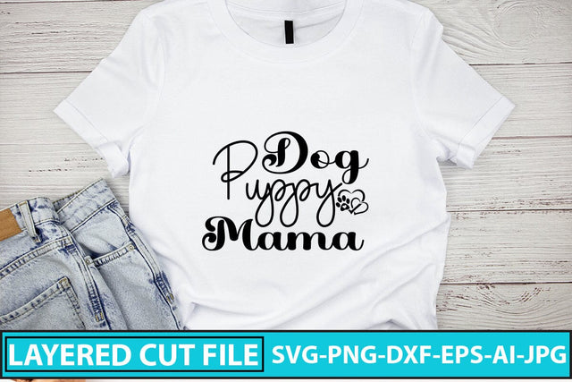 Dog Puppy Mama SVG Cut File SVG Syaman 