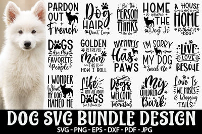 Dog Quotes SVG Bundle, Dog SVG Bundle SVG FiveStarCrafting 