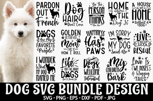 Dog Quotes SVG Bundle, Dog SVG Bundle SVG FiveStarCrafting 