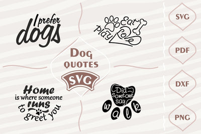 Dog quotes - SVG bundle SVG Digital Mojito 