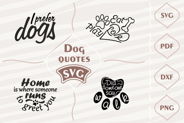 Dog quotes - SVG bundle SVG Digital Mojito 